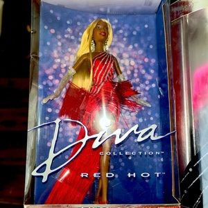Rare Find Holiday Barbie Diva Red Hot